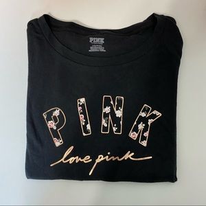 PINKS VS FLORAL LOGO LONG SLEEVE SHIRT